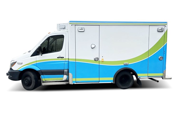Cuerpos de caja de ambulancia - azul