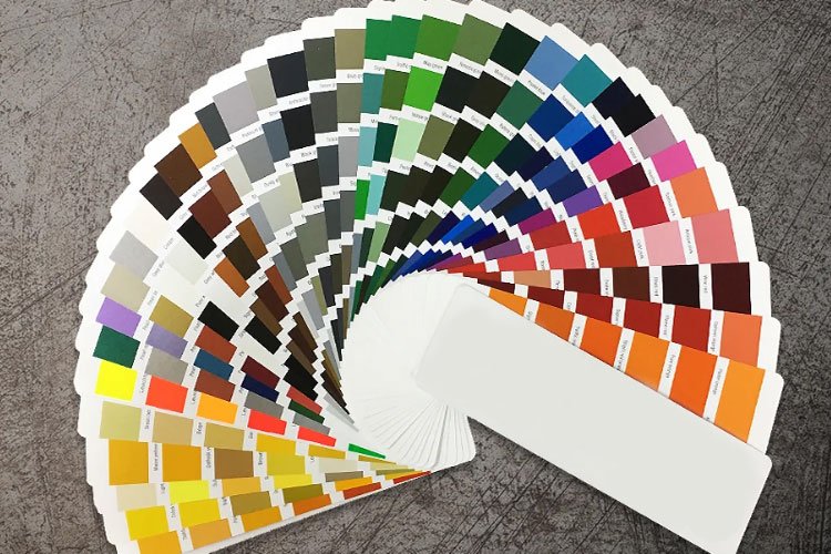 Carte de couleurs RAL