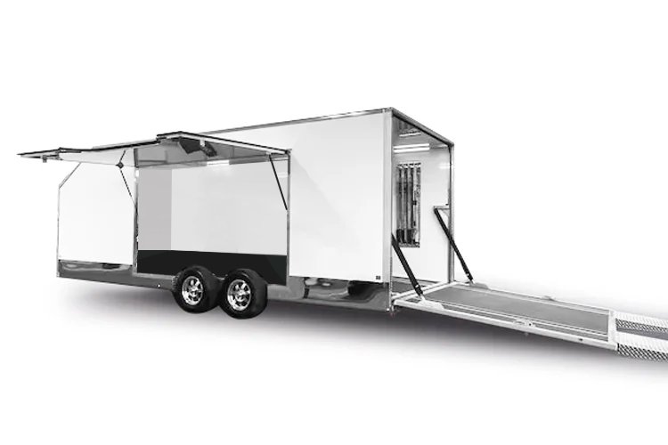Enclosed Trailer With Side Opening 2