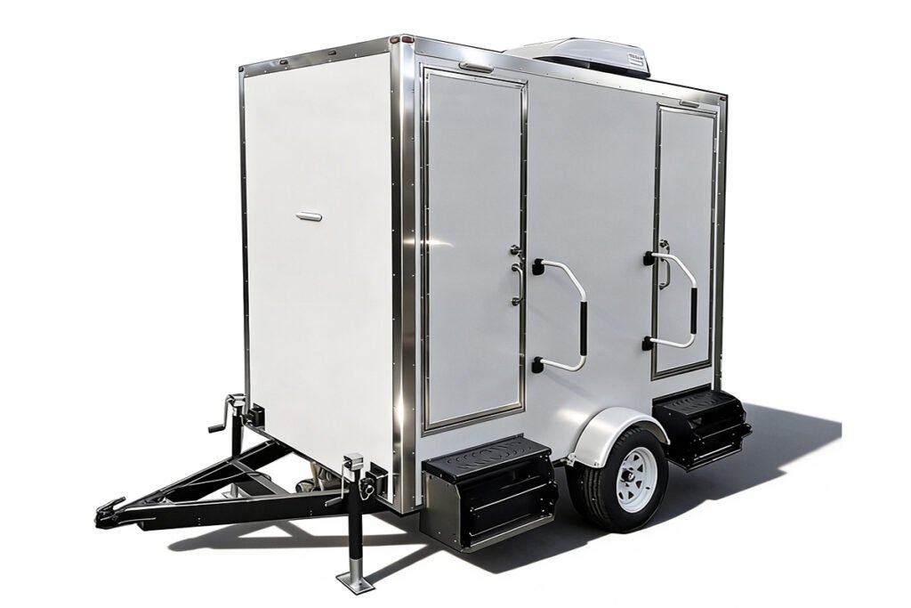 Fiberglass Mobile Toilet Trailer 2