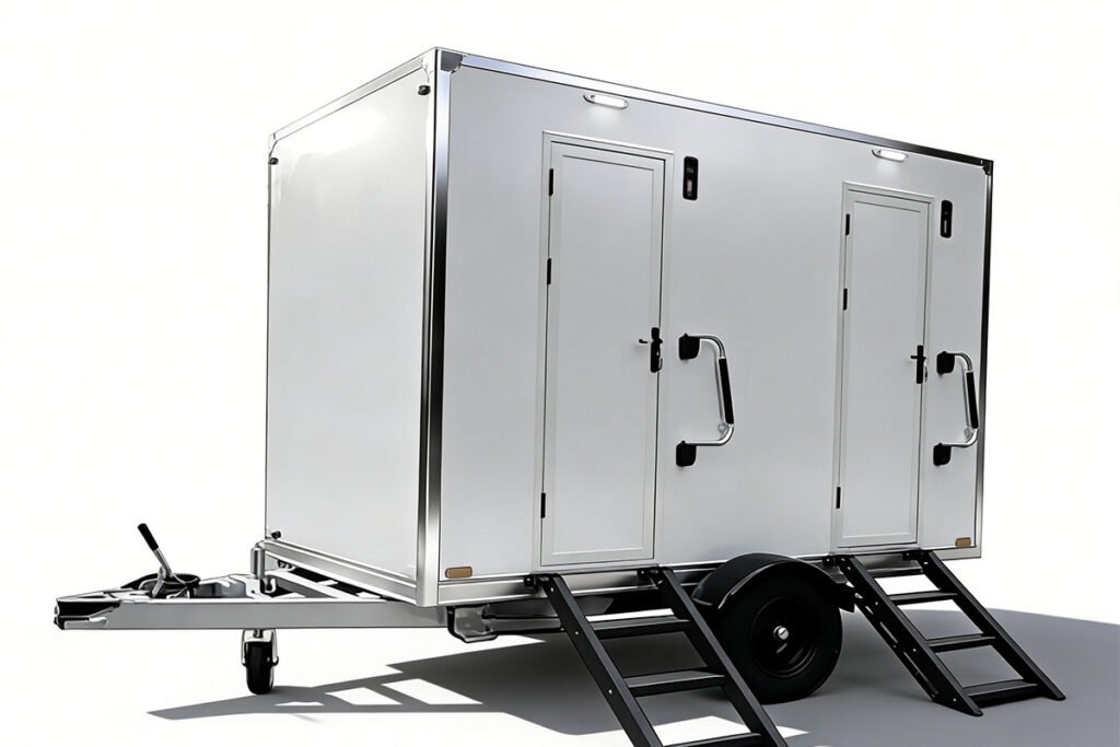 Fiberglass Mobile Toilet Trailer 3