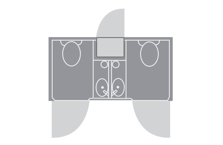 Internal Layout of Portable Toilets